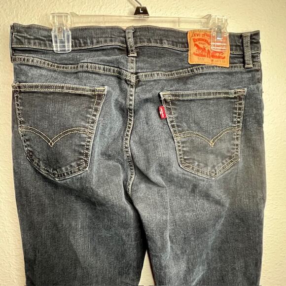 Levi's 511 Dk Wash Jeans Denim Slim Straight Size 34/32 - Picture 4 of 12